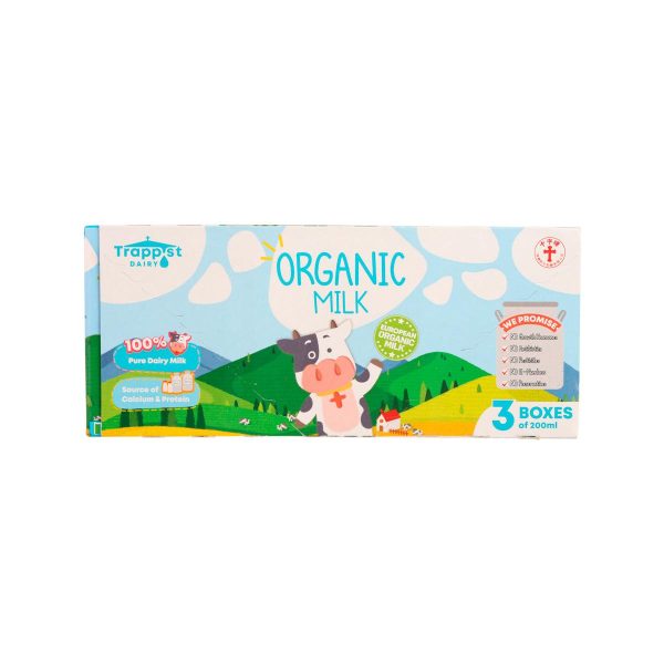 TRAPPIST Organic Milk  (3 x 200 mL) Online