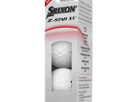 Srixon Z-Star XV Tour Golf Balls - Sleeve Online now