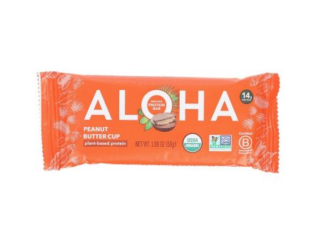 ALOHA Organic Peanut Butter Cup Plant-Based Protein Bar  (56g) Supply