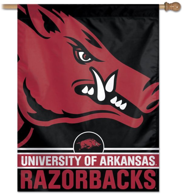 Arkansas Razorbacks Vertical Flag For Cheap