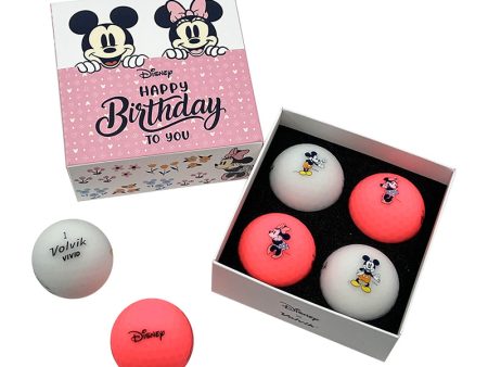 Disney Birthday Volvik Vivid 4-Ball Pack Cheap