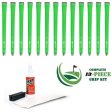 Karma Neion II - 13 piece Golf Grip Kit (with tape, solvent, vise clamp) - GREEN Hot on Sale