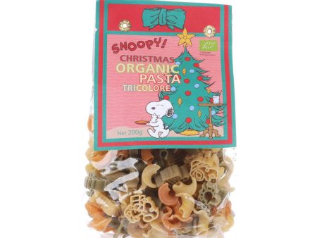 WISMETTAC Snoopy Xmas Organic Tricolor Pasta  (200g) Sale