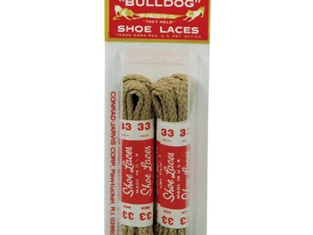 BullDog Shoe Laces (33  Beige, Braided) Online Sale