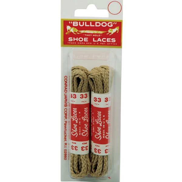 BullDog Shoe Laces (33  Beige, Braided) Online Sale