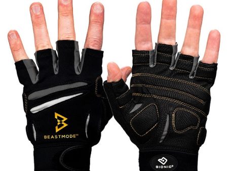 Bionic Men s BEASTMODE Half-Finger Fitness Gloves For Sale