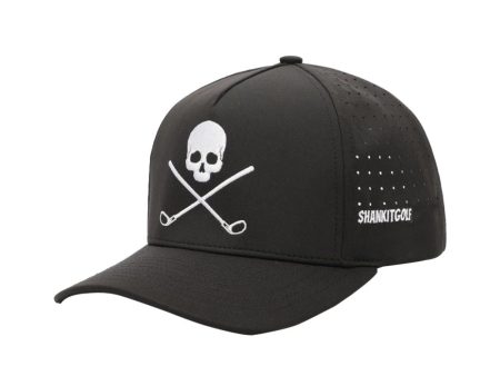 Skull And Crossbones Black Golf Hat For Discount