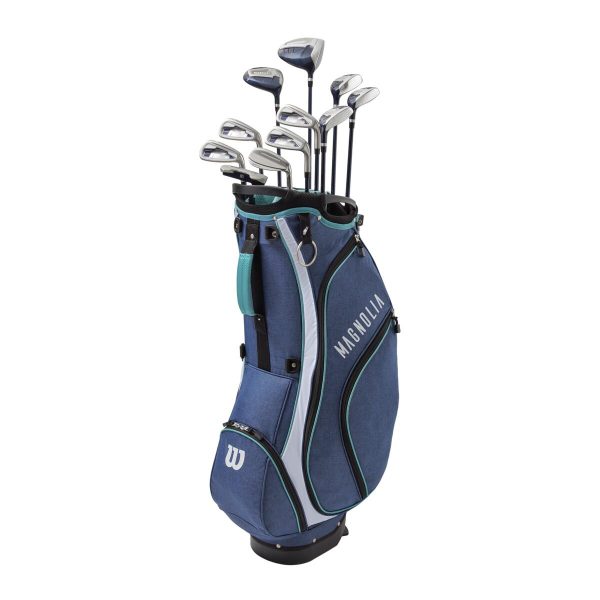 Wilson Ladies Magnolia Navy Aqua Complete Golf Box Set Cheap