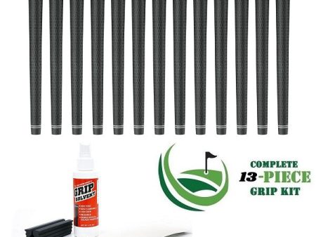 Karma Revolution - 13 piece Golf Grip Kit (with tape, solvent, vise clamp) - BLACK Supply