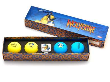 Volvik Marvel Anti-Hero Golf Ball Gift Set - Wolverine Fashion