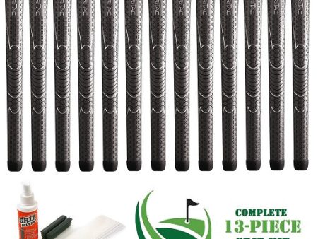 Winn Dri-Tac - 13 piece Golf Grip Kit (with tape, solvent, vise clamp) - GRAY Online