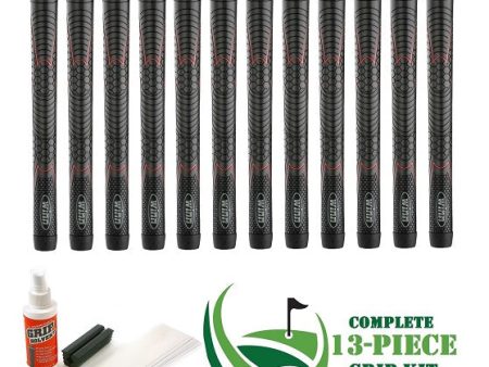 Winn Dri-Tac 2.0 - 13 piece Golf Grip Kit (with tape, solvent, vise clamp) on Sale