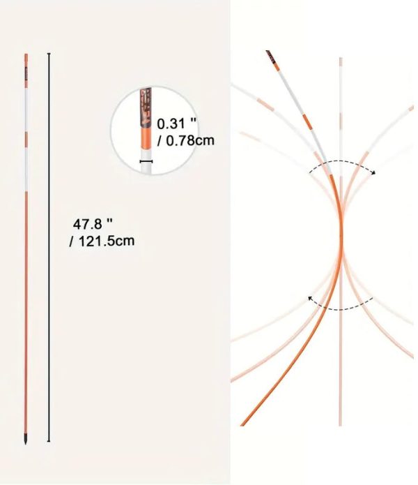 48  Non-Alkali Fiberglass Pole Alignment Stick Sale