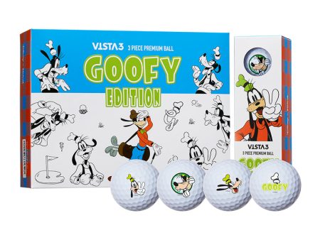 Disney Goofy Volvik Vista 3 Golf Balls Hot on Sale