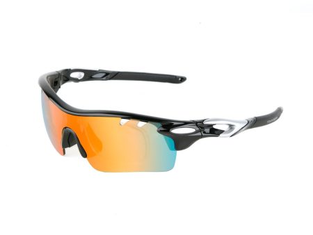 Tour Gear Gloss Black Interchangeable Sunglasses (with 5 Lense) Online