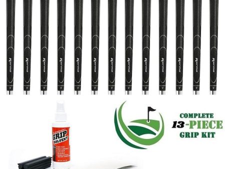 Karma Super Lite - 13 piece Golf Grip Kit (with tape, solvent, vise clamp) Online