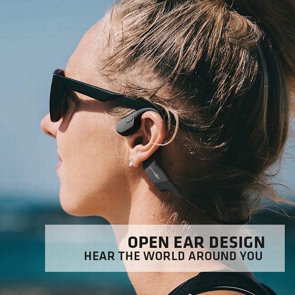 Shokz Open Run Wireless Bone Conduction Open-Ear Endurance Headphones Fashion