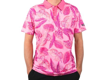 Pink Floral Polo Hot on Sale