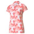 Puma Women s Cloudspun Watercolor Floral Golf Polo Sale