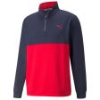 Puma Men s Gamer ColorBlock 1 4 Zip Golf Jacket Sale