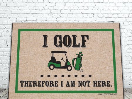 High Cotton Gifts I Golf Welcome Mat Hot on Sale