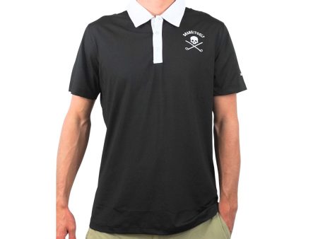 Skull Golf Polo Black Cheap