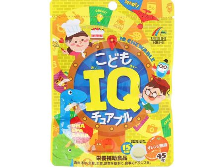 UNIMAT RIKEN IQ Chewable for Kids with DHA, EPA, GABA - Orange Flavor [From 3 years old]  (45g) Online Hot Sale