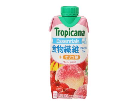 TROPICANA Essentials Dietary Fiber + Oligosaccharide Peach Blend Juice Drink  (330mL) For Cheap