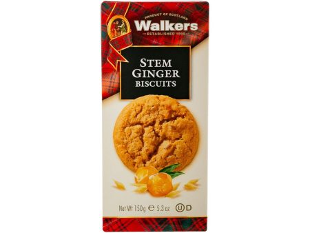 WALKERS Stem Ginger Biscuits  (150g) Supply