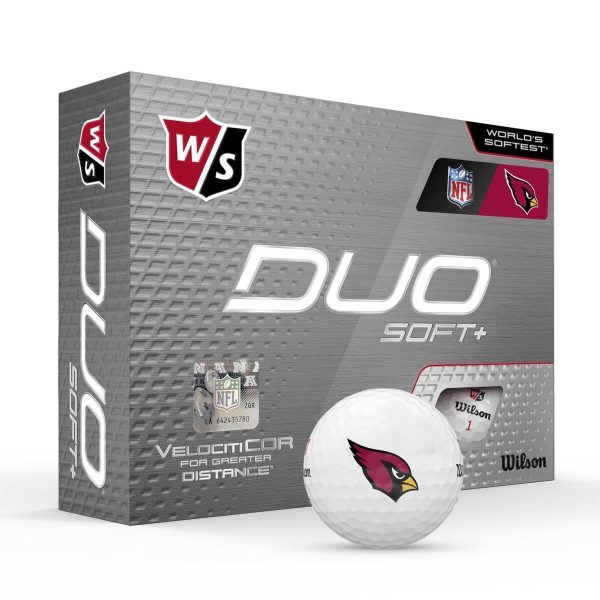 Wilson Staff Duo Soft + NFL Team Licensed Golf Balls Hot on Sale