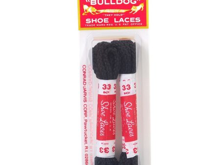 BullDog Shoe Laces (33  Black, Braided) Online now