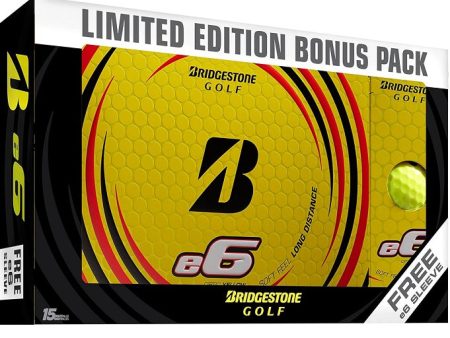 Bridgestone e6 Limited Edition Bonus Pack - Yellow Cheap