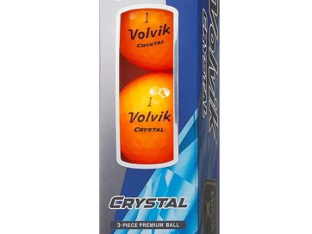 Volvik Crystal 2022 Focus Colored Golf Balls by the Sleeve For Cheap