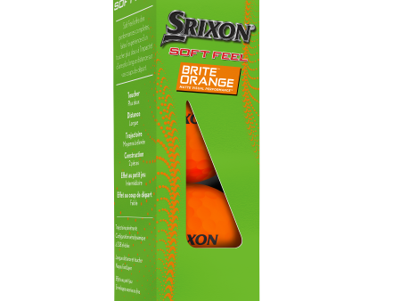 Srixon Soft Feel Brite Matte Color Golf Balls - Sleeve For Discount