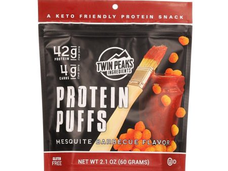 TWIN PEAKS INGREDIENTS Protein Puffs - Mesquite Barbecue Flavor  (60g) on Sale