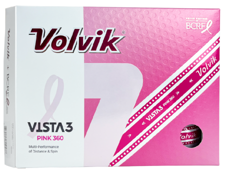 Volvik Pink BCRF (Breast Cancer Awareness) Golf Balls Hot on Sale