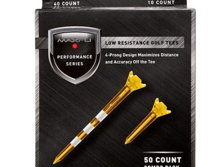 Maxfli Performance Series Low Resistance Translucent Golf Tees - 50 pack Online Sale