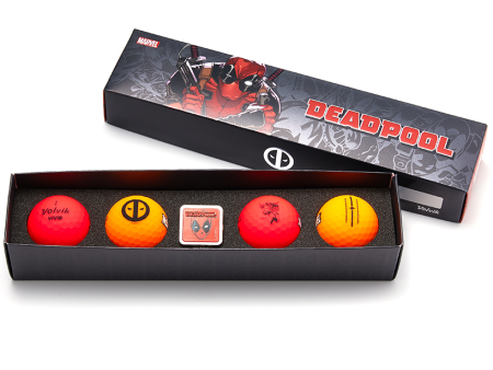 Volvik Marvel Anti-Hero Golf Ball Gift Set - Deadpool For Discount