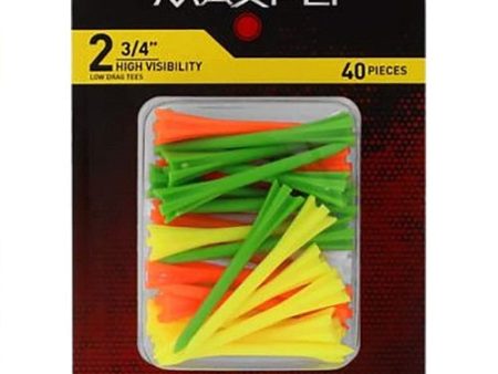 Maxfli Pronged High-Visibility Plastic Golf Tees Hot on Sale