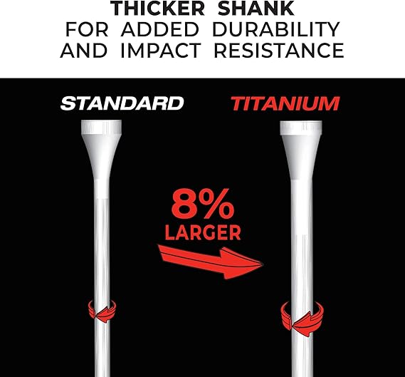 Pride PTS Titanium Strength Wood Golf Tees For Sale