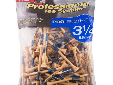 Pride PTS ProLength Wood Golf Tees - 3.25  For Cheap