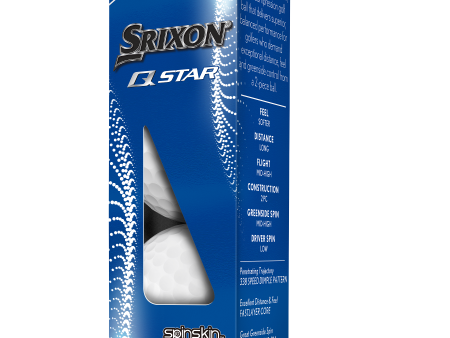 Srixon Q-Star Golf Balls - Sleeve Online