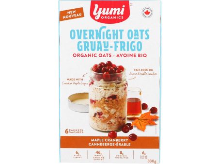 YUMI ORGANICS Maple Cranberry Overnight Oats  (250g) Online Hot Sale