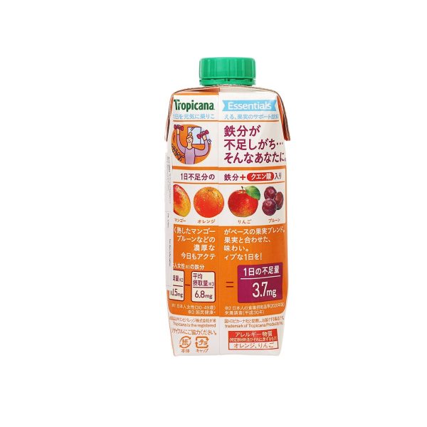 TROPICANA Essentials Iron Mango Blend Juice Drink  (330mL) Online now