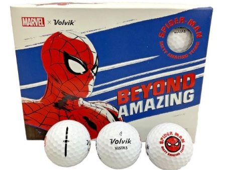 Volvik Vista3 Spiderman Golf Balls For Sale