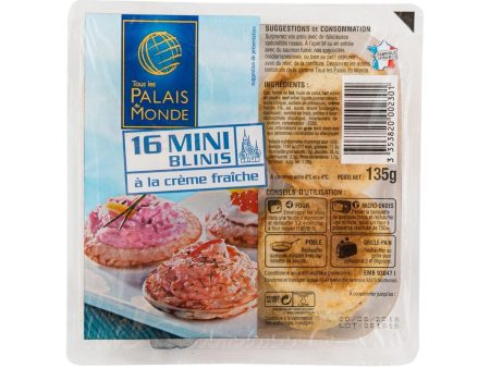 TOUS LES PALAIS DU MONDE 16 Mini Blini Cocktail Pancakes  (135g) on Sale