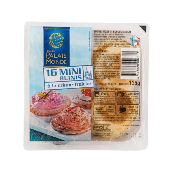 TOUS LES PALAIS DU MONDE 16 Mini Blini Cocktail Pancakes  (135g) on Sale