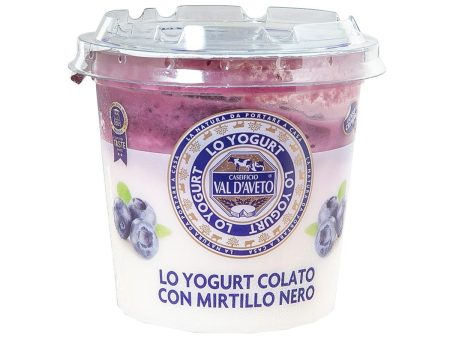 VAL D’AVETO Strained Yogurt - Blueberry  (150g) Online now