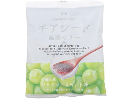 WAKASHO Chia Seed Konnyaku Jelly - Shine Muscat Flavor  (10pcs) Discount